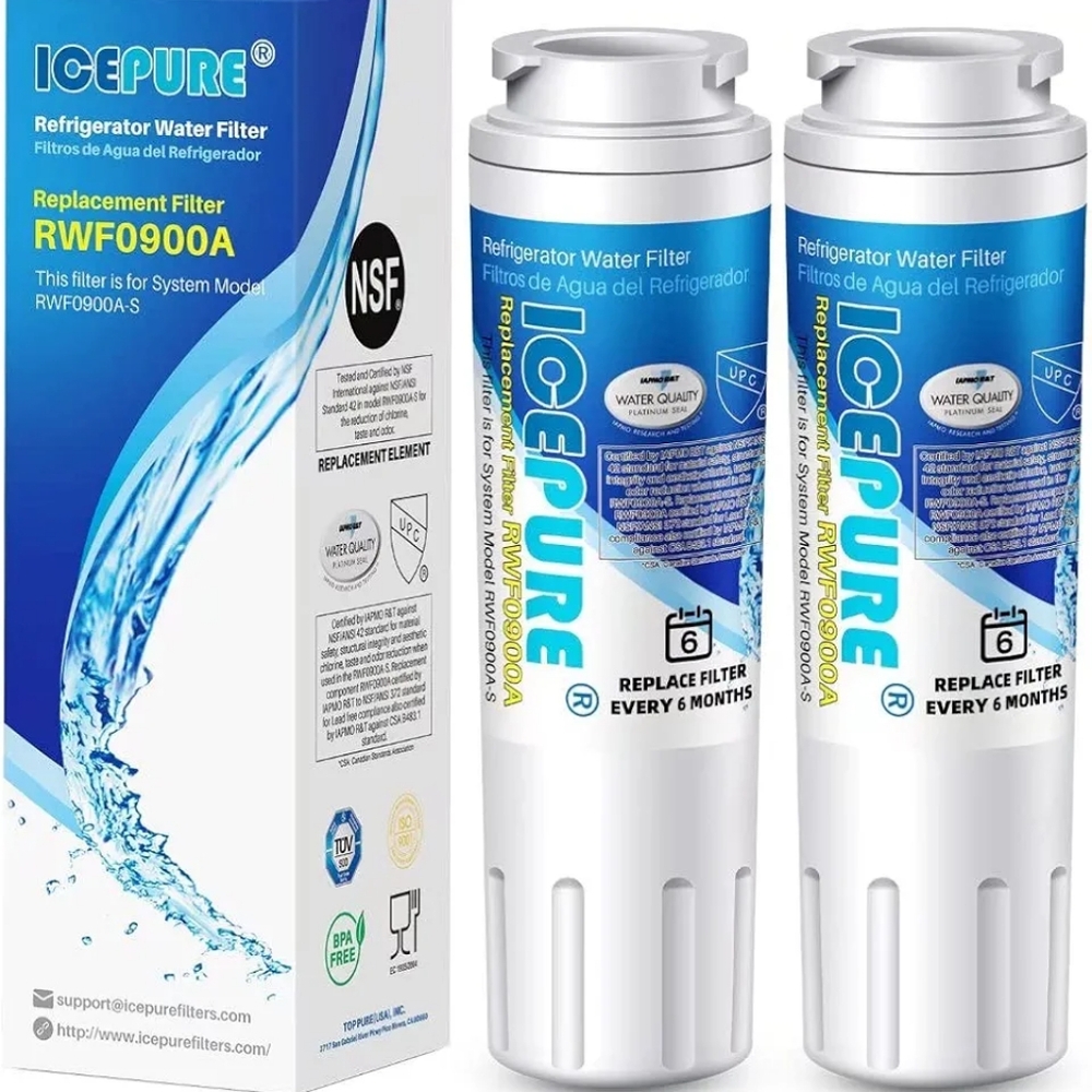 ICEPURE UKF8001 Replacement for Whirlpool Filter 4, Everydrop EDR4RXD1